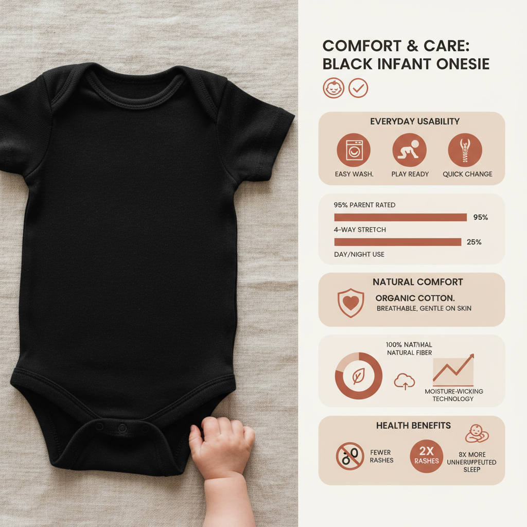 black infant onesie