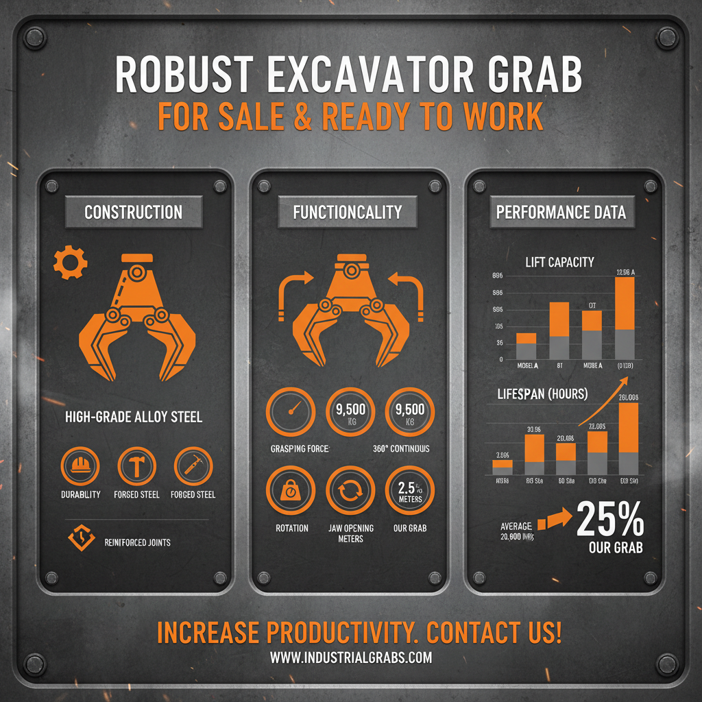 excavator grab for sale