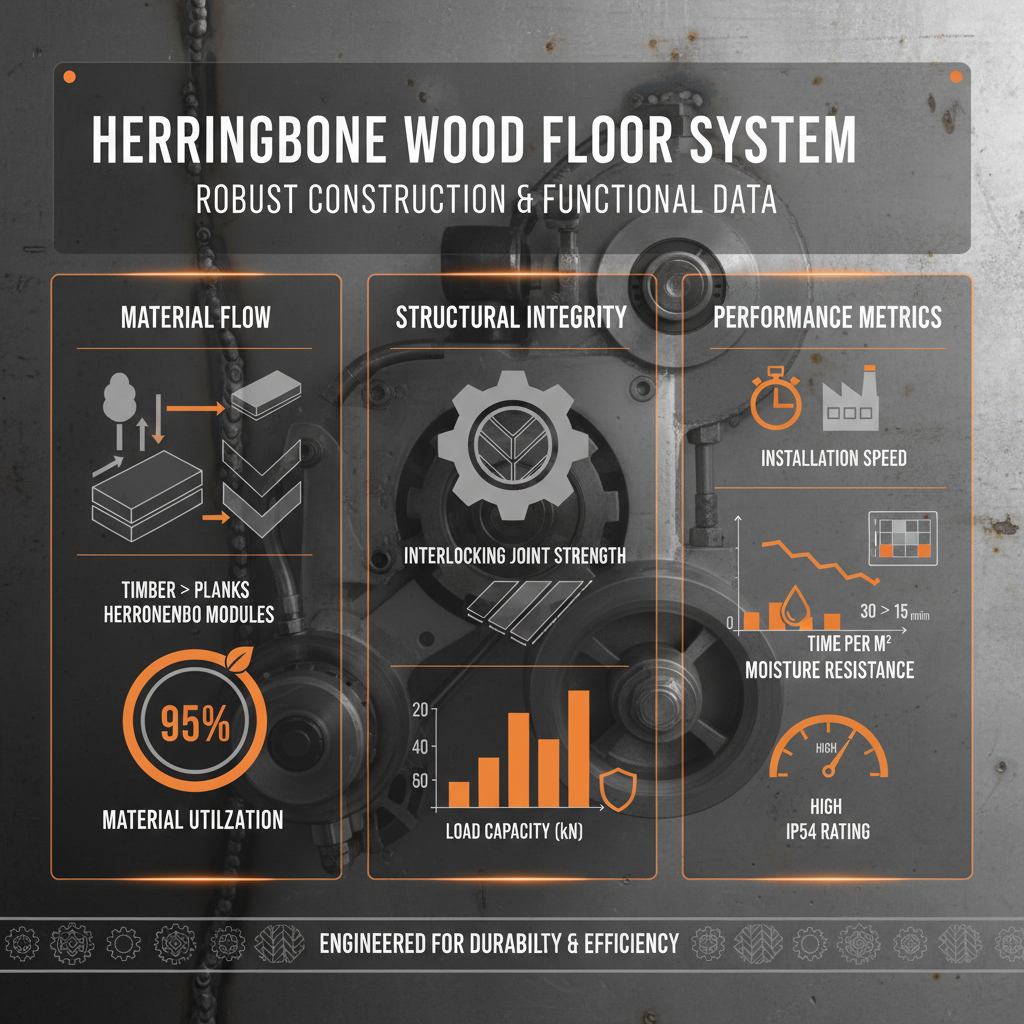 herringbone wood floor
