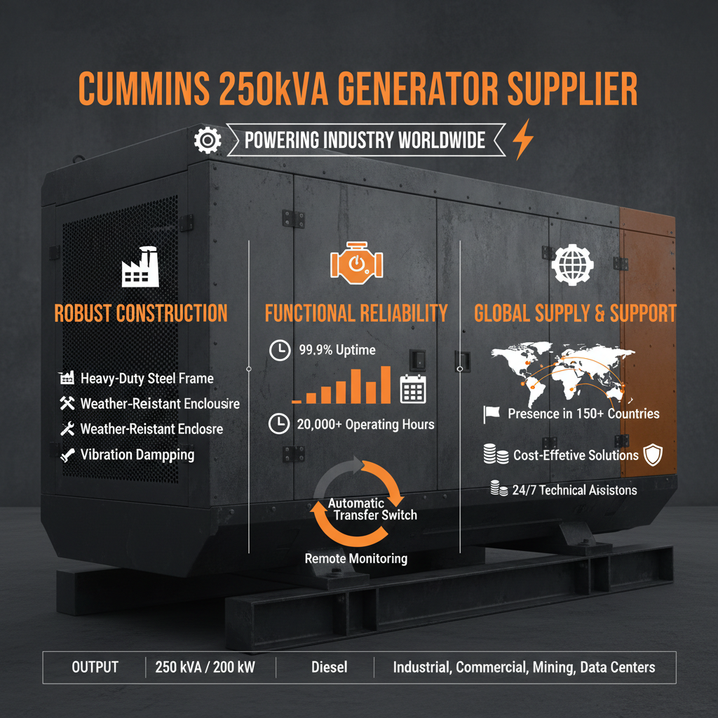 cummins 250kva generator Supplier
