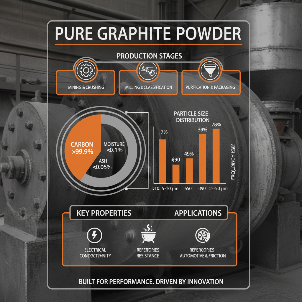 pure graphite powder