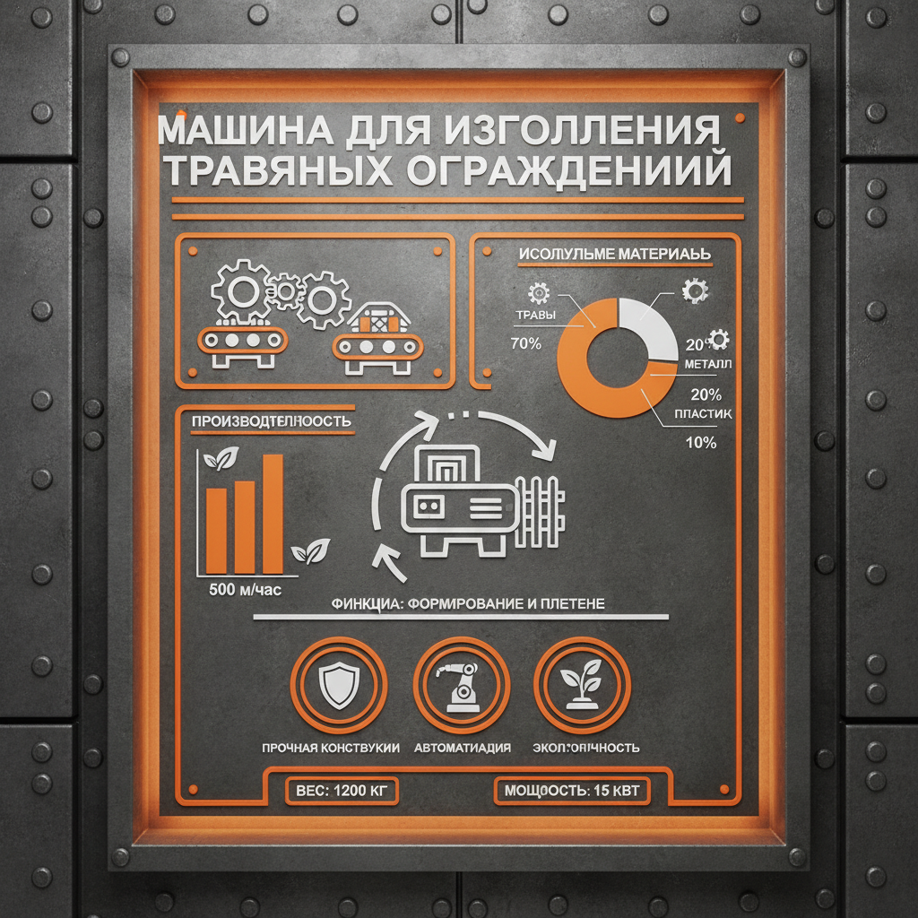 маquina para изготовление травяных ограждений