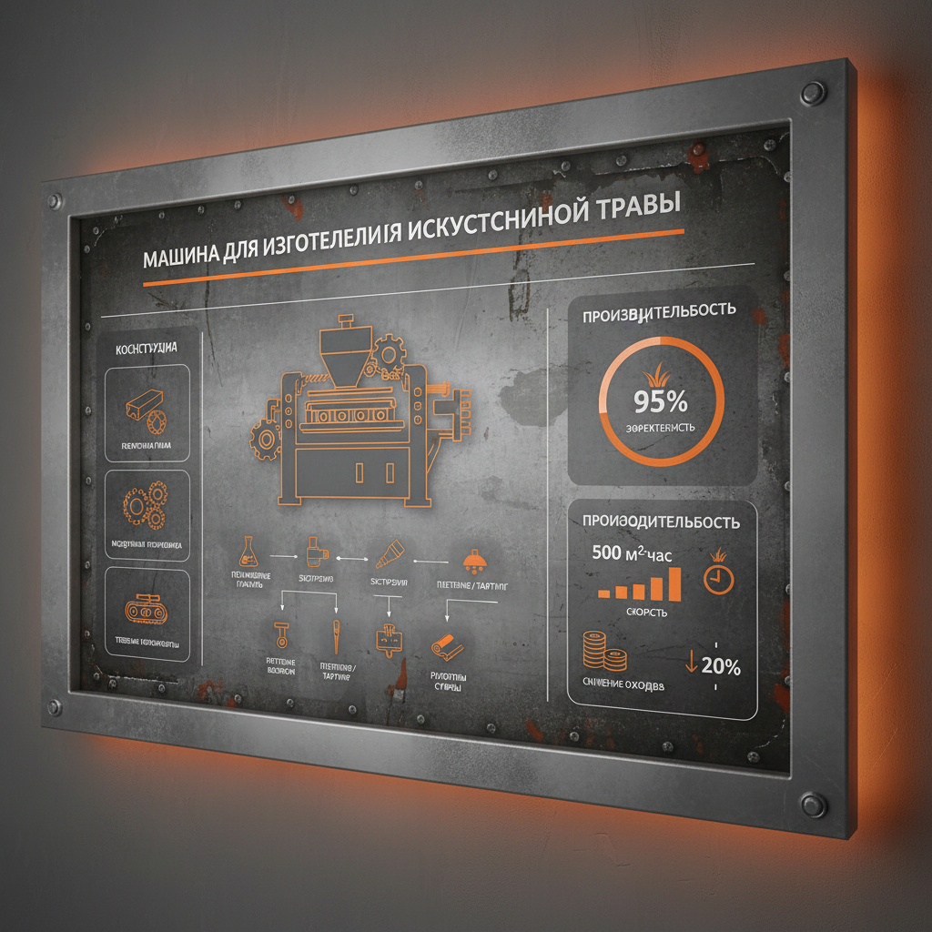 Машина для изготовления искусственной травы