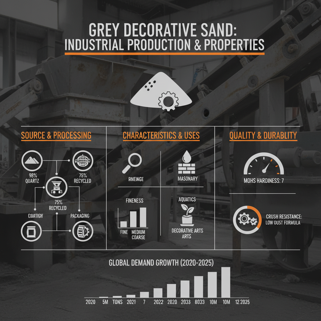 grey decorative sand