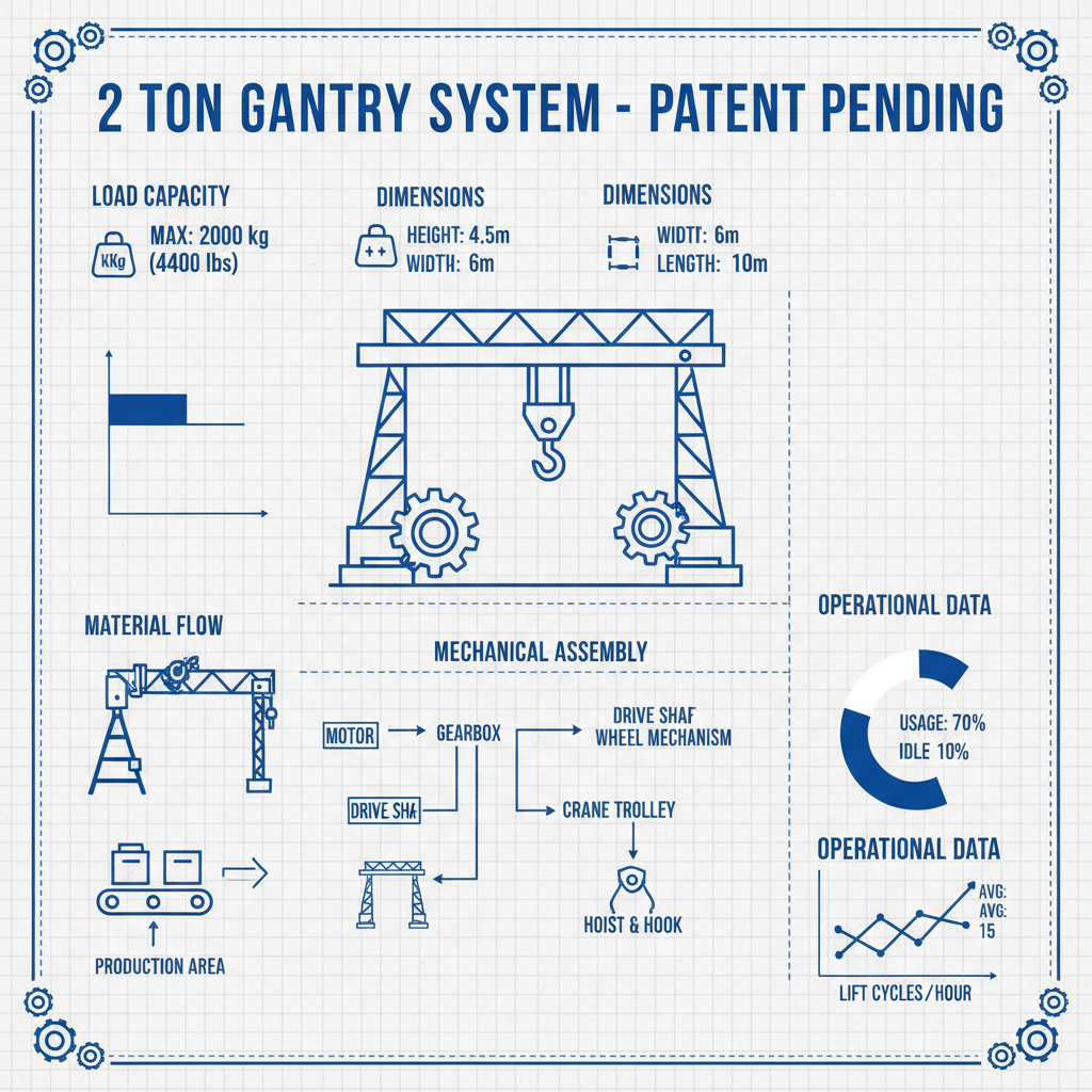 Optimizing Material Handling with a Robust 2 ton Gantry Crane System