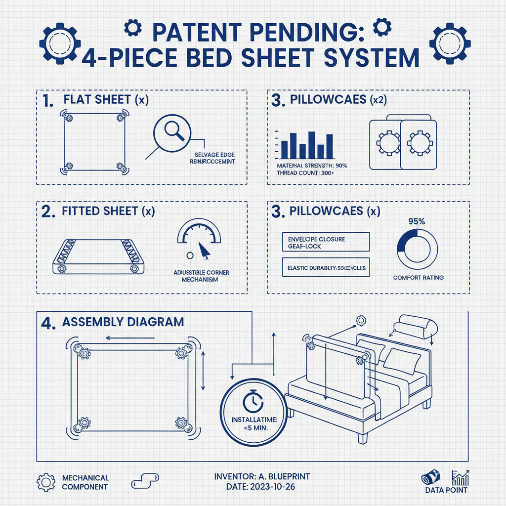 Invest in Quality Sleep with a Luxurious 4 piece bed sheet set