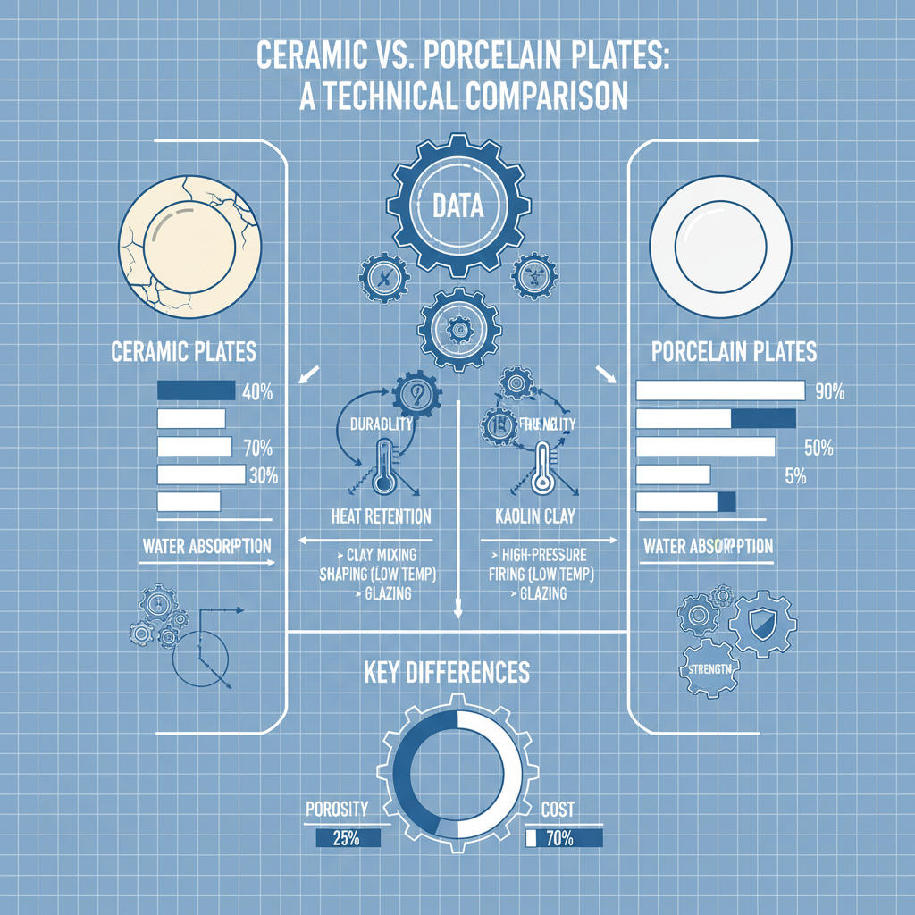 Understanding the Differences Between Ceramic Plate vs Porcelain Plates for Optimal Use