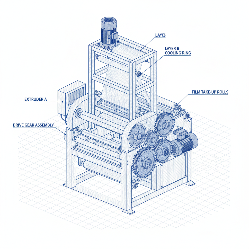 double layer film blowing machine