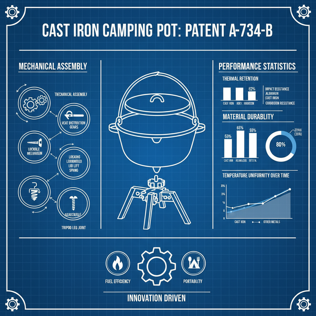 cast iron camping pot