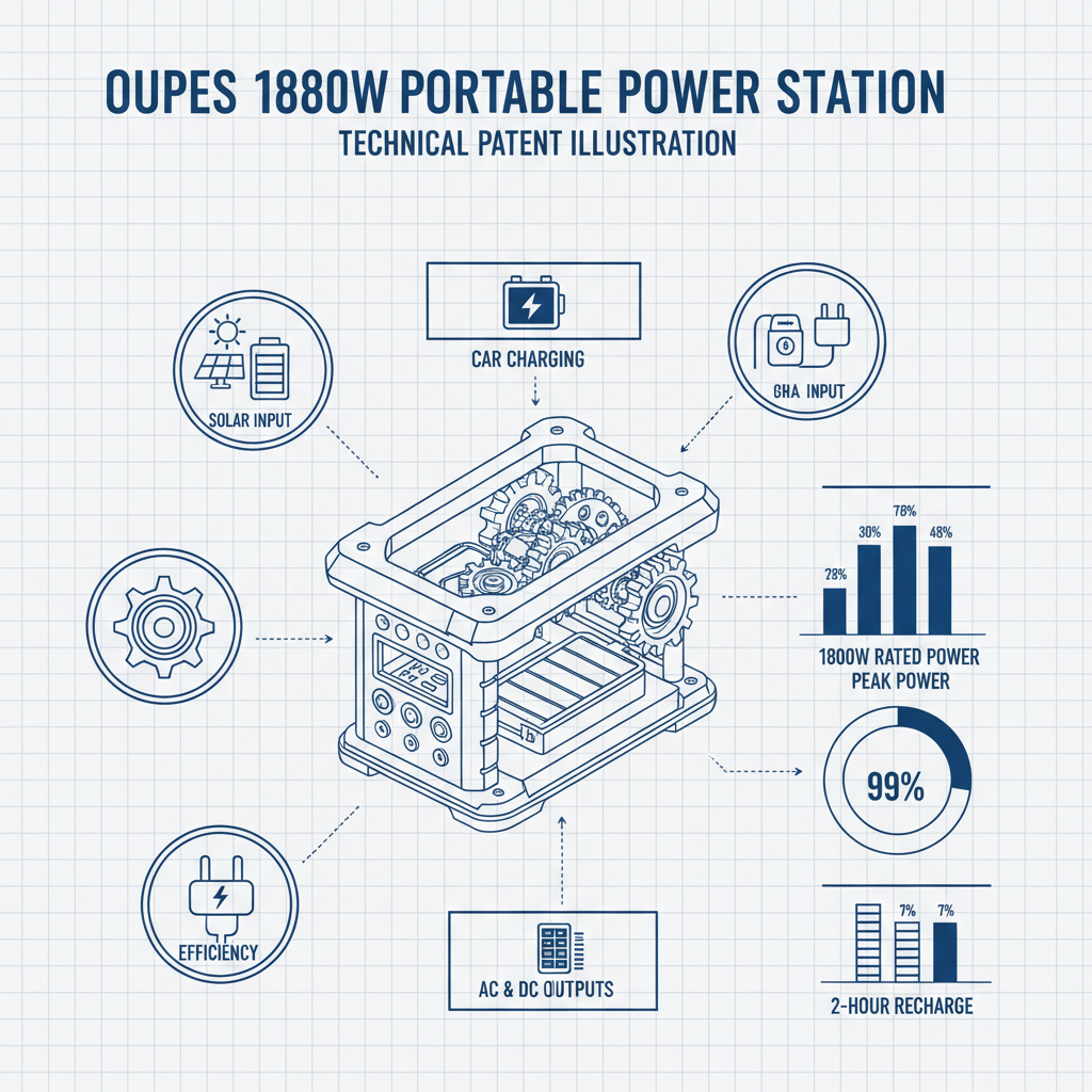 Oupes 1800w Portable Power Station Your Ultimate Power Solution