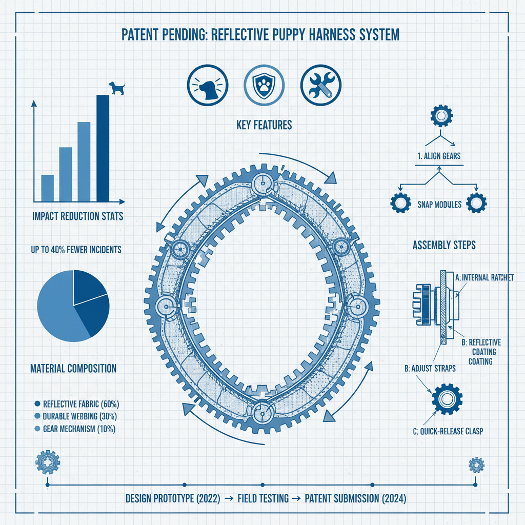 Essential Safety Gear Reflective Puppy Harness for Nighttime Walks