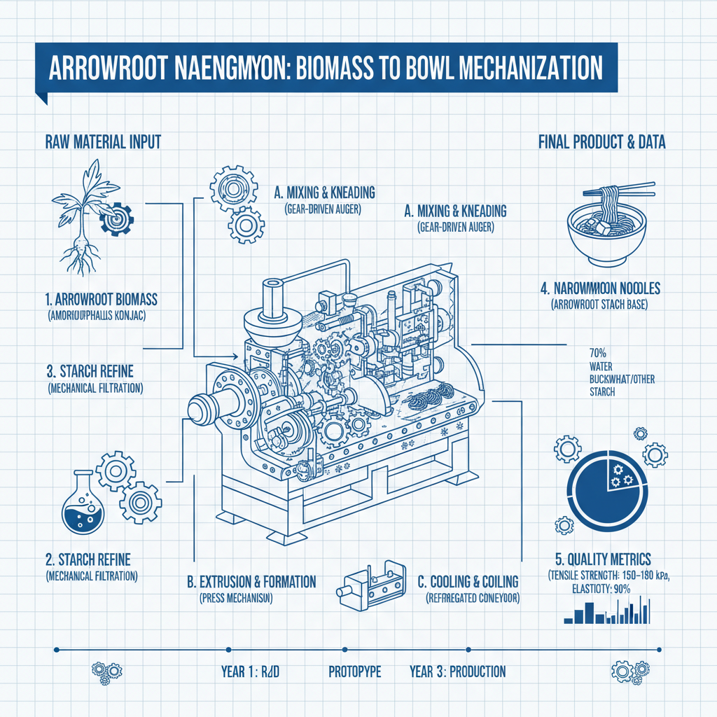Exploring the Refreshing World of Arrowroot Naengmyeon A Korean Noodle Tradition