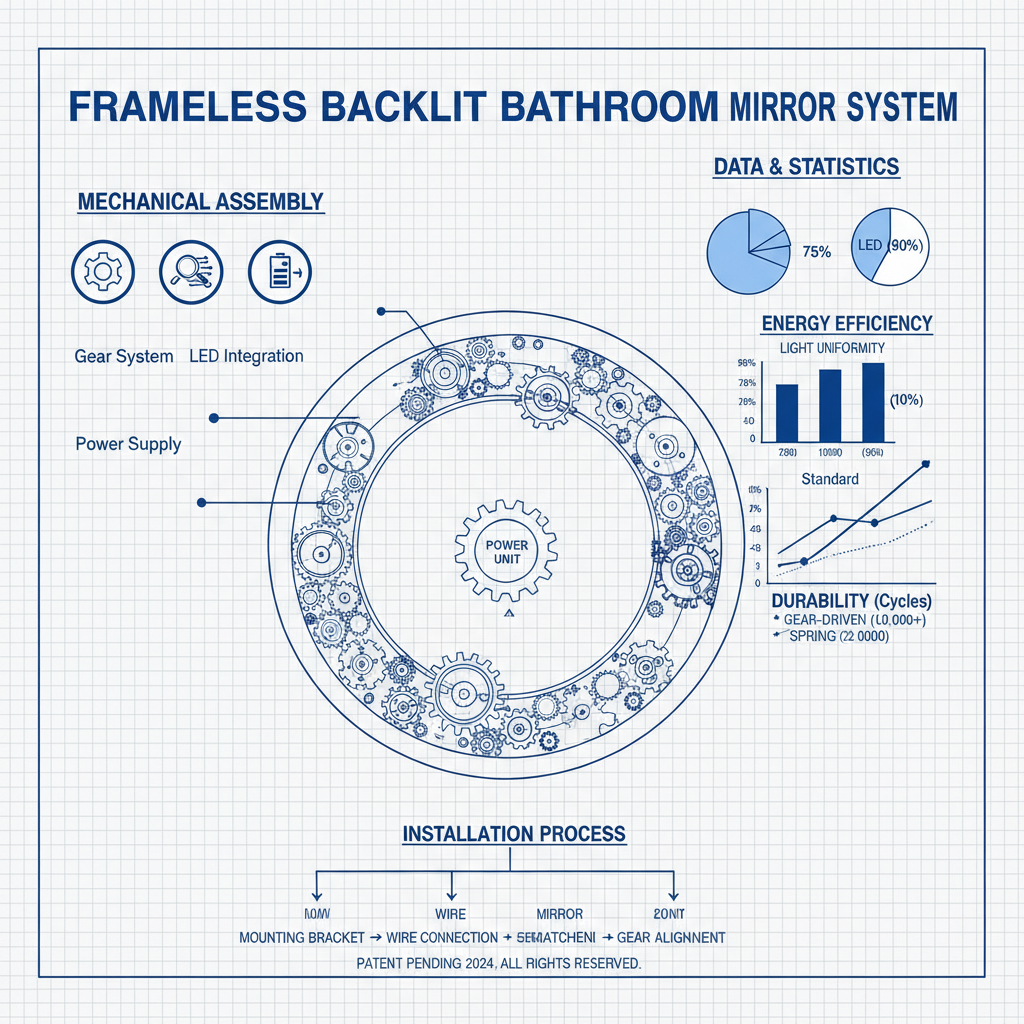 Enhance Your Bathroom with a Sleek Frameless Backlit Bathroom Mirror