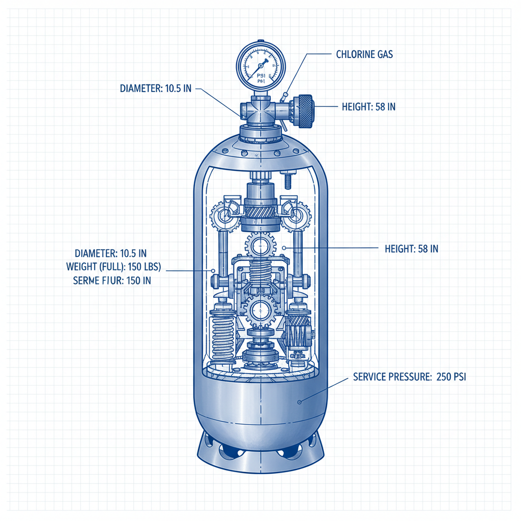 Understanding 150 lb Chlorine Cylinder Dimensions for Safe Handling and Storage