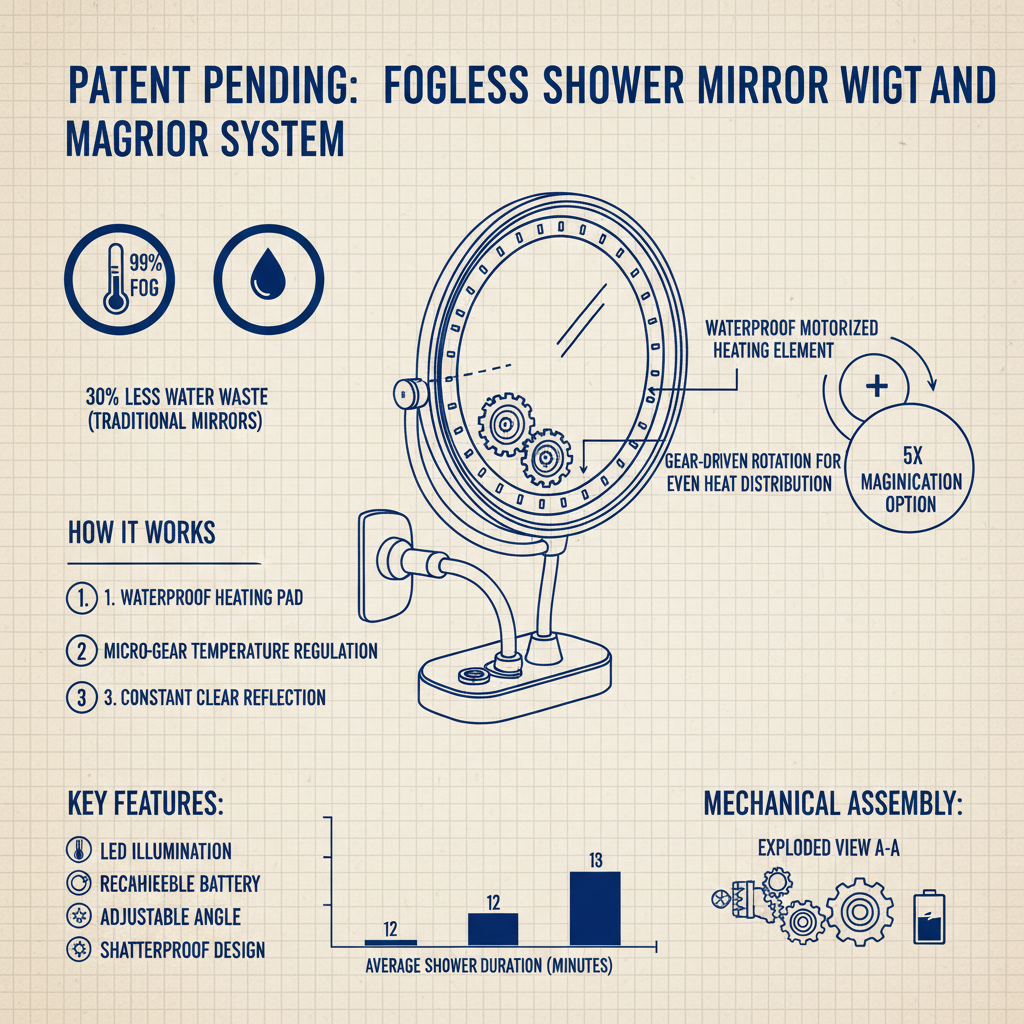 Enhance Your Grooming with a Fogless Shower Mirror with Light and Magnification Enhance Your Grooming with a Fogless Shower Mirror with Light and Magnification