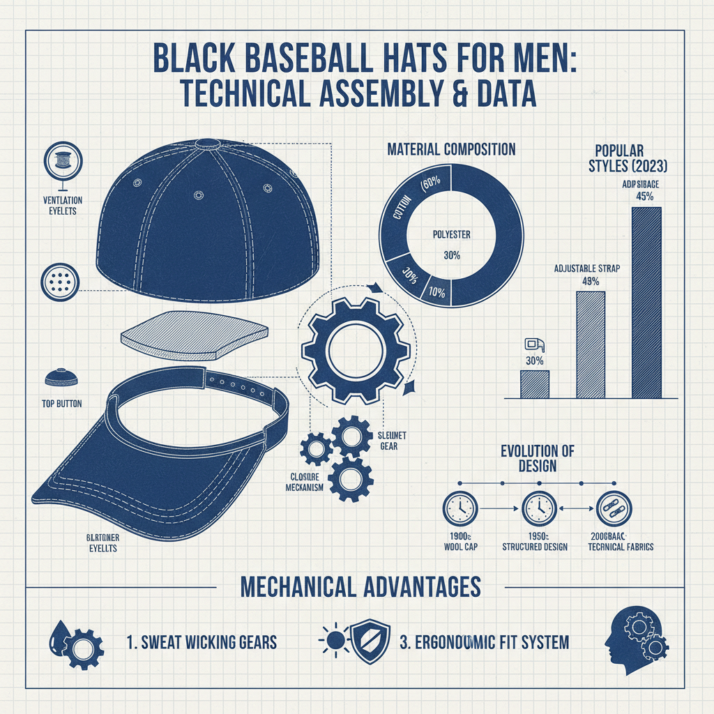 Find Stylish Black Baseball Hats for Men to Complete Your Look