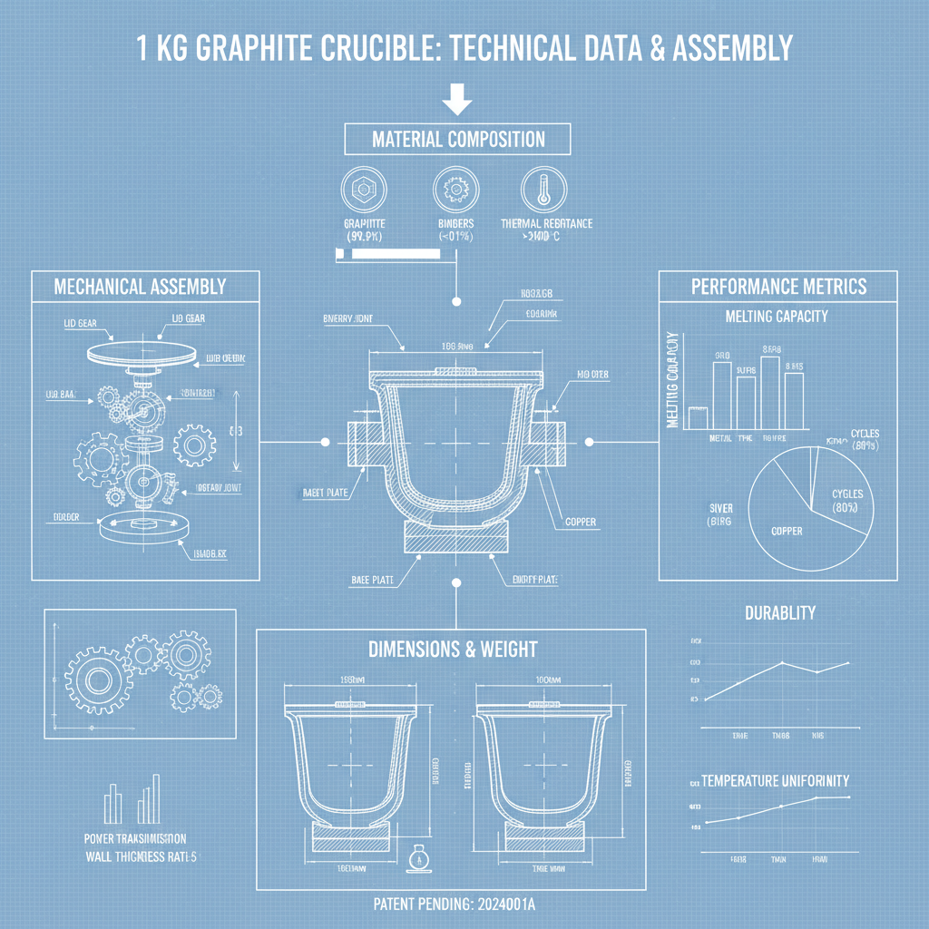 Understanding the Versatility of a 1 kg Graphite Crucible for Industrial Use