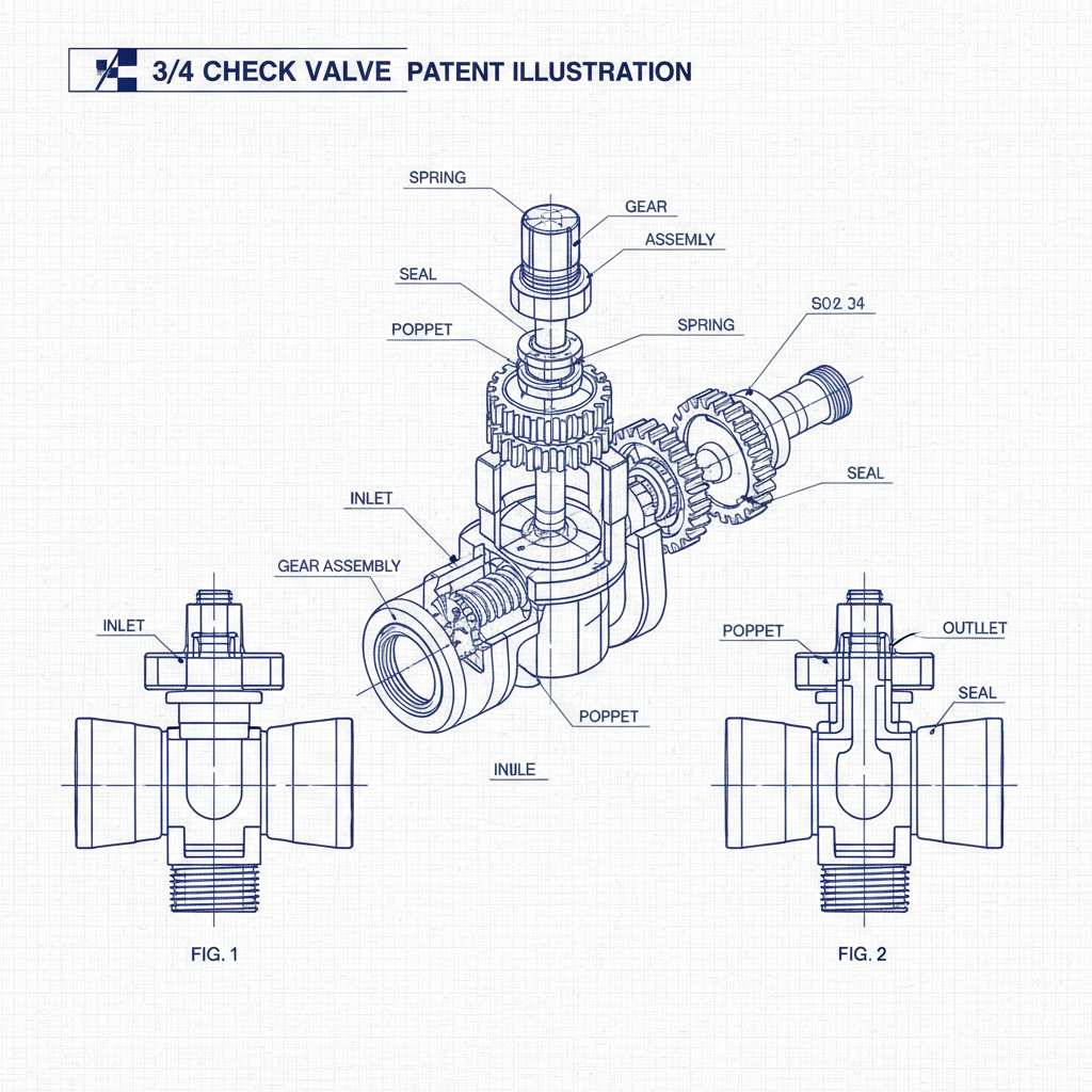 3 4 check valve