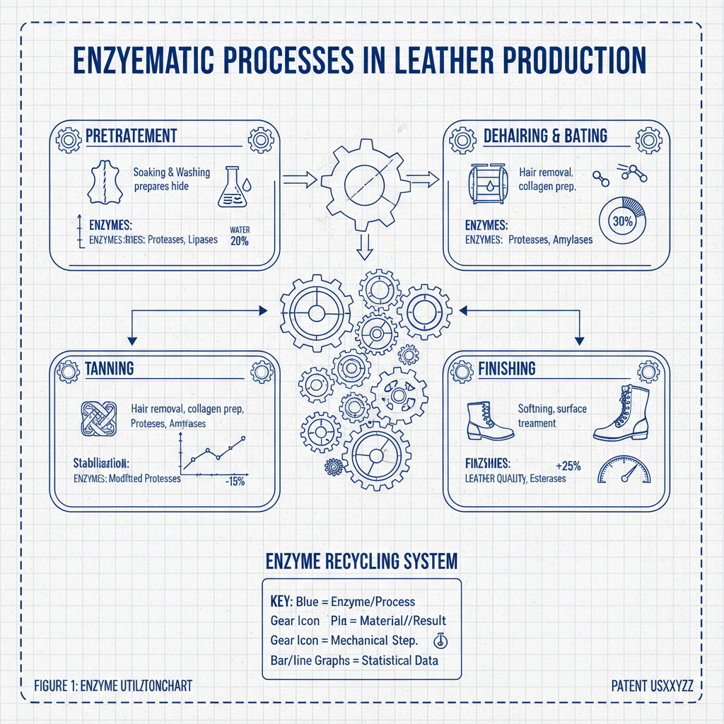 use of enzymes in leather industry