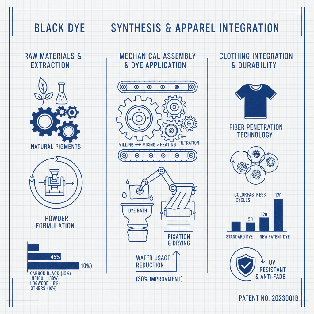 black colour dye for clothes