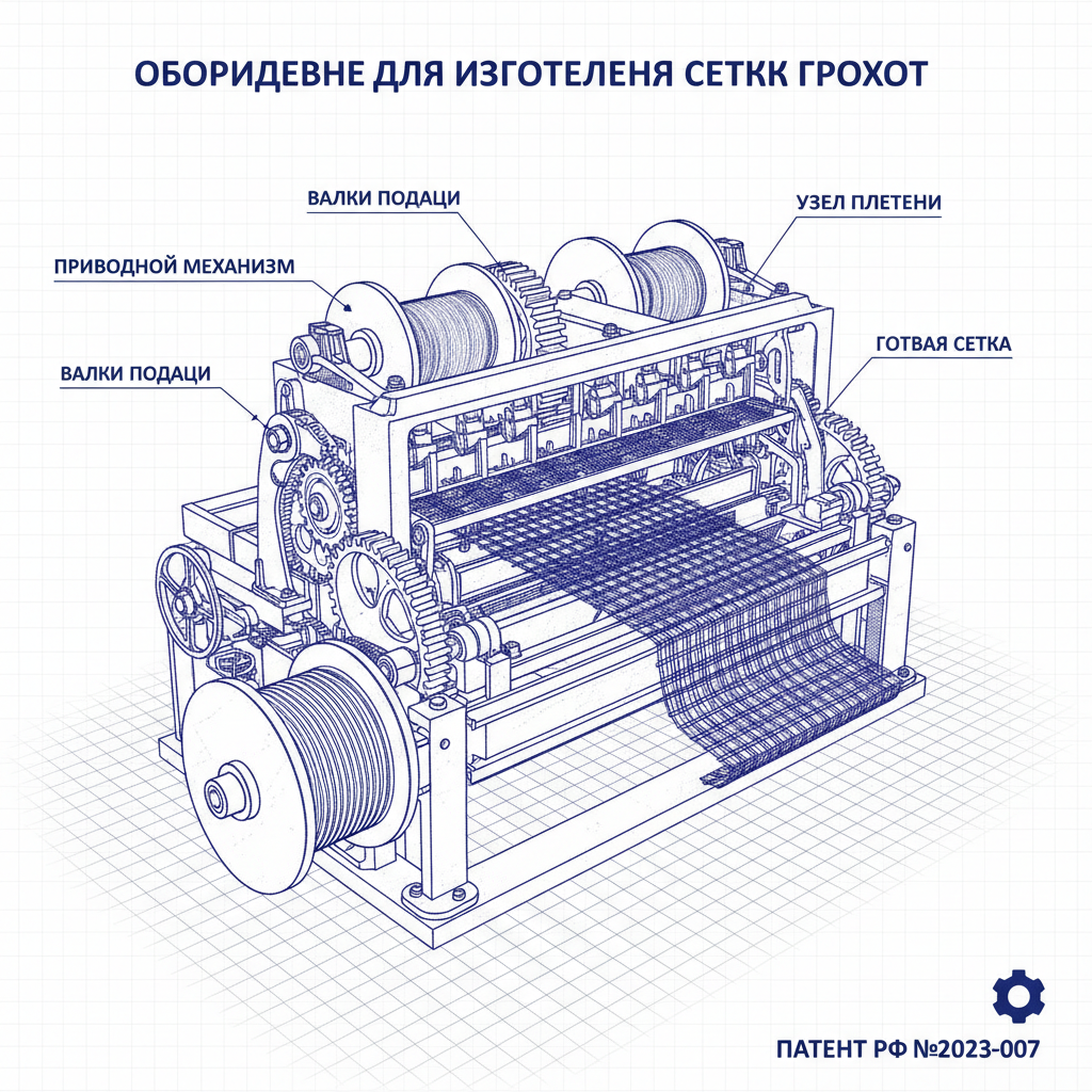 оборудование для изготовления сетки грохот