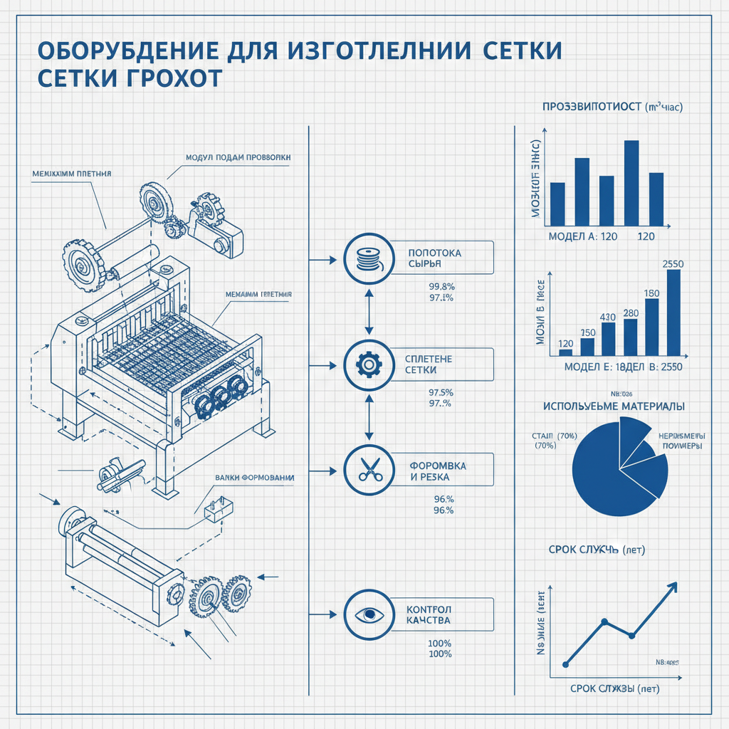 оборудование для изготовления сетки грохот
