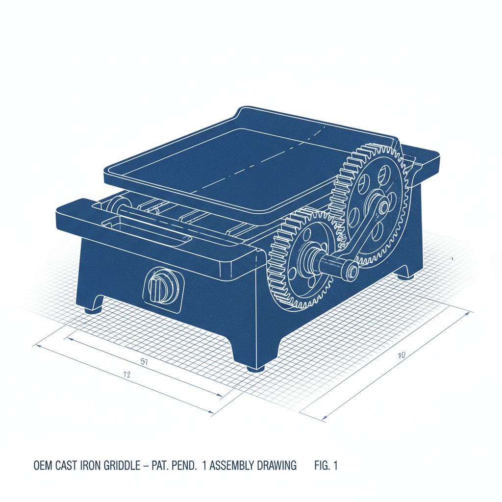 OEM cast iron griddle
