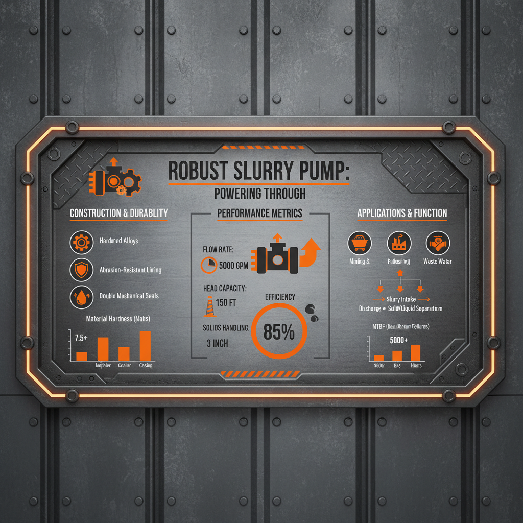 heavy duty submersible slurry pump