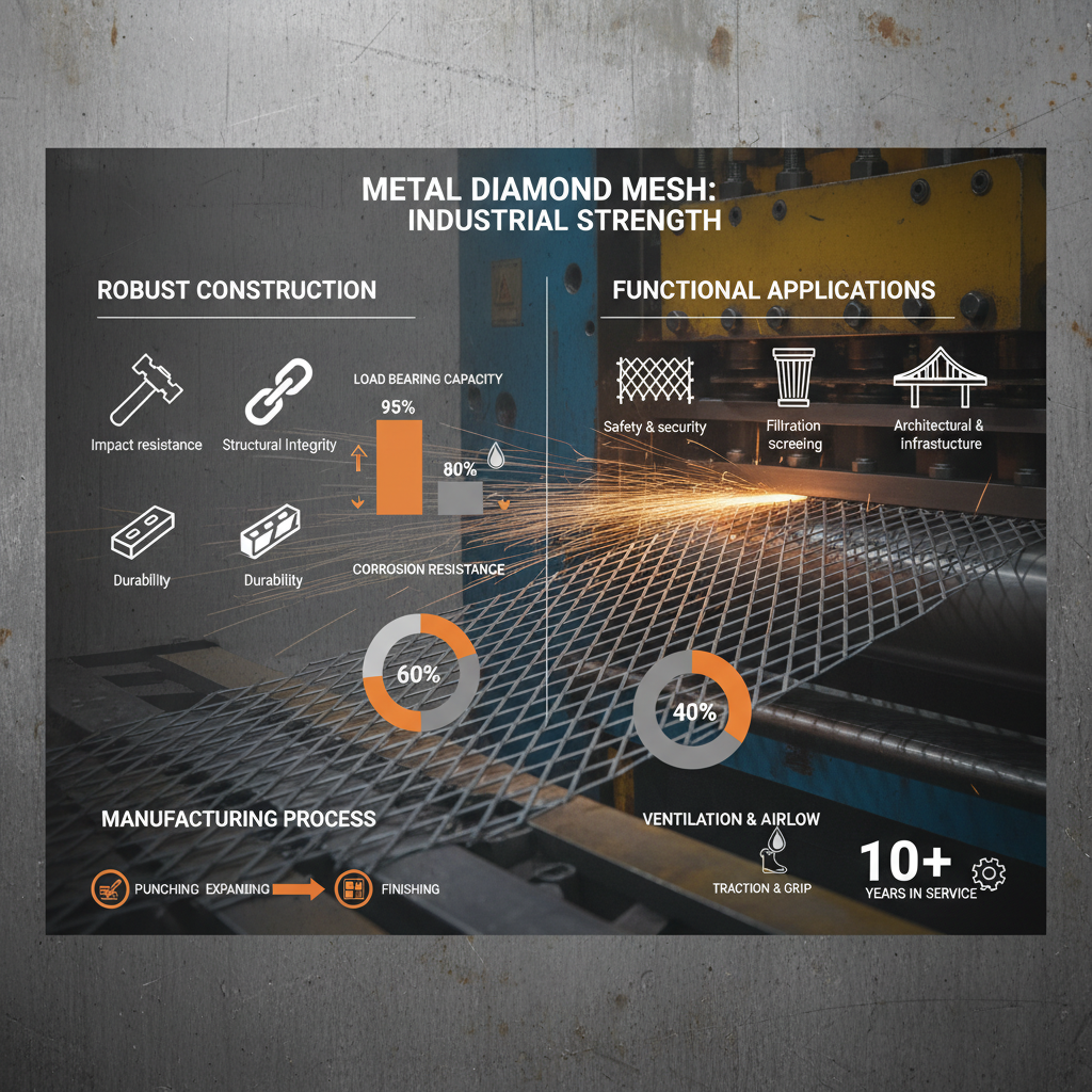 Exploring the Versatility and Benefits of Metal Diamond Mesh Sheet Applications