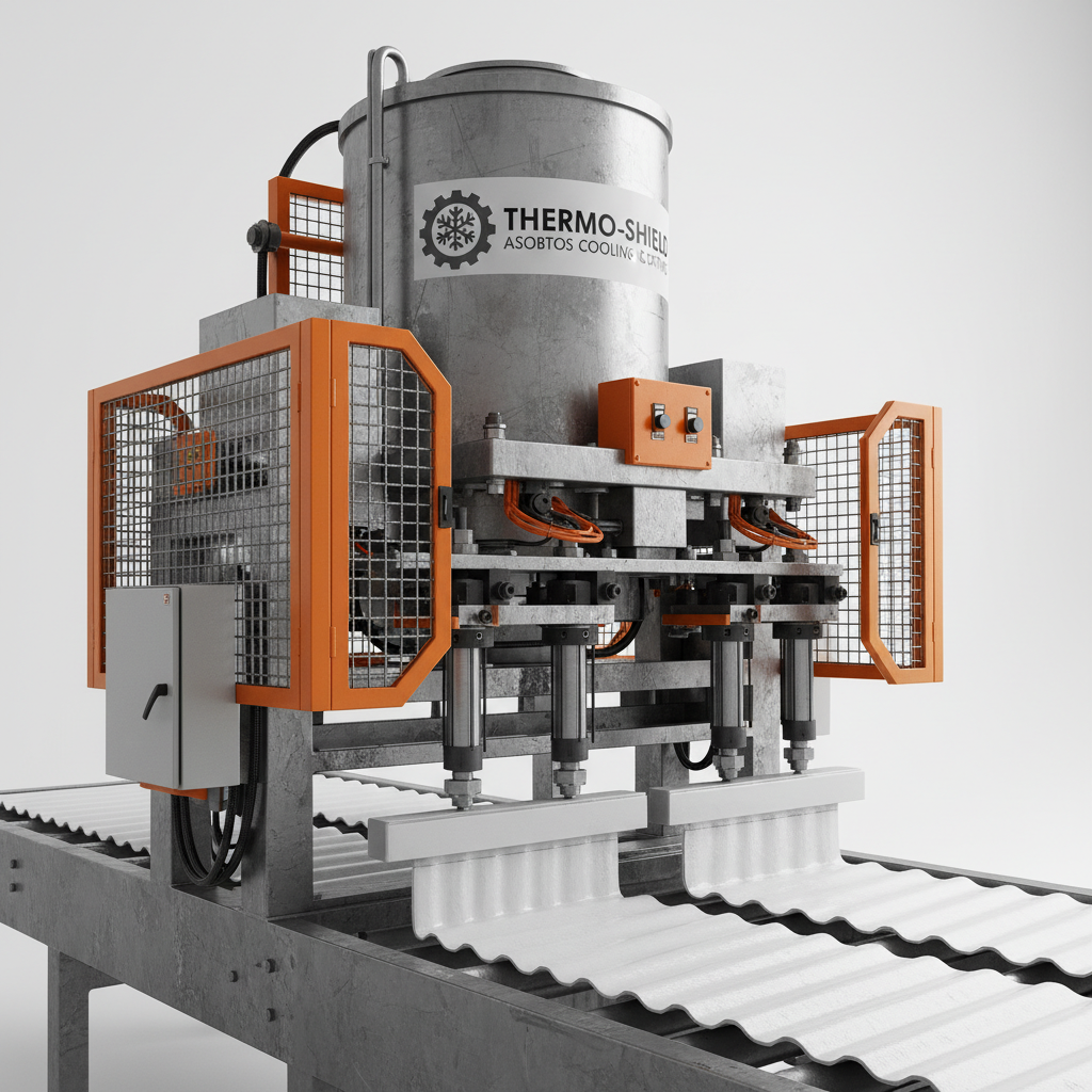 Asbestos Sheet Cooling Paint for Sustainable Building Temperature Regulation