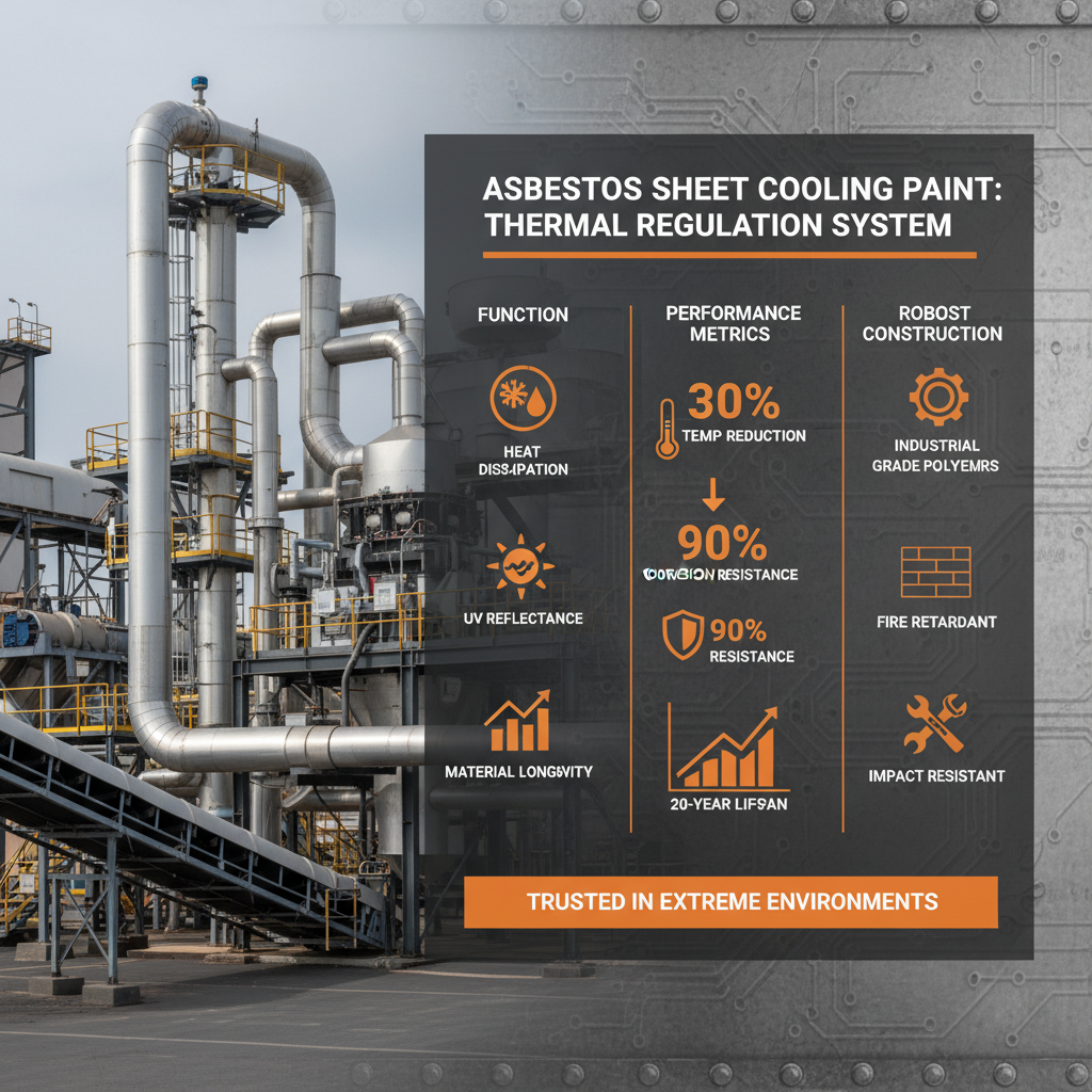 Asbestos Sheet Cooling Paint for Sustainable Building Temperature Regulation