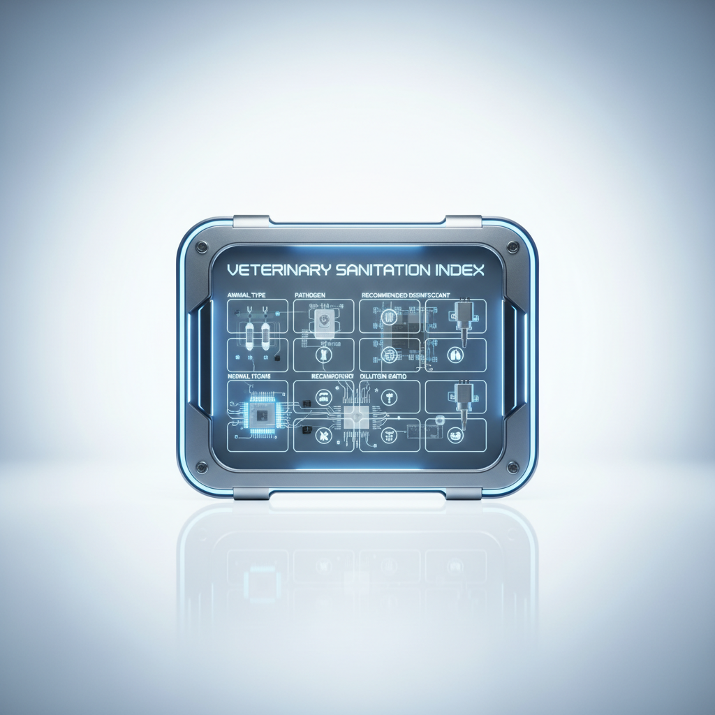 Comprehensive Veterinary Disinfectant Chart for Enhanced Biosecurity Protocols