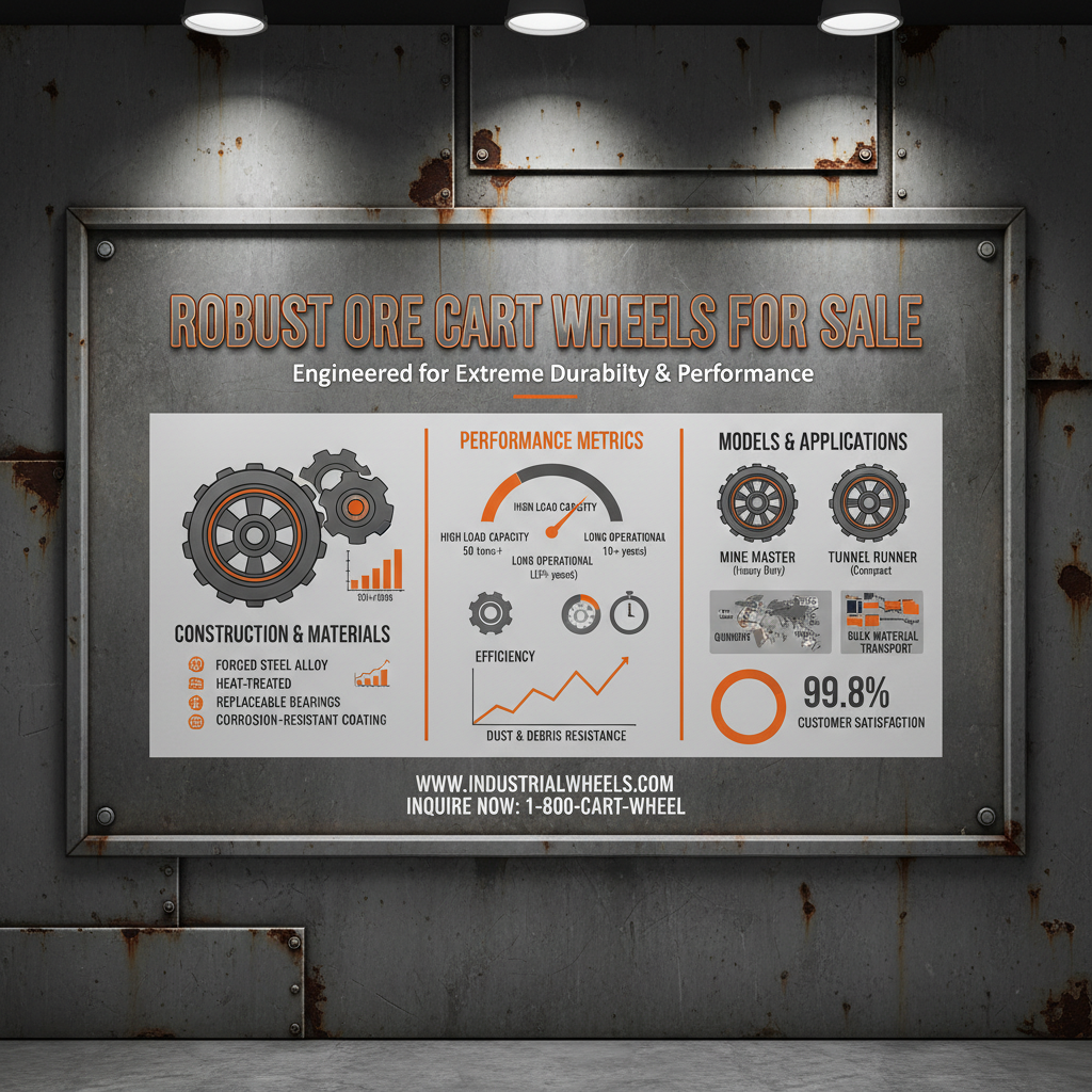 High Quality Ore Cart Wheels for Sale for Mining and Industrial Applications
