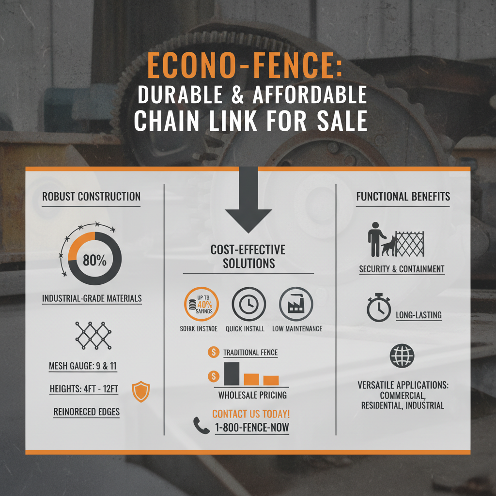 Affordable Chain Link Fence for Sale Providing Security and Value