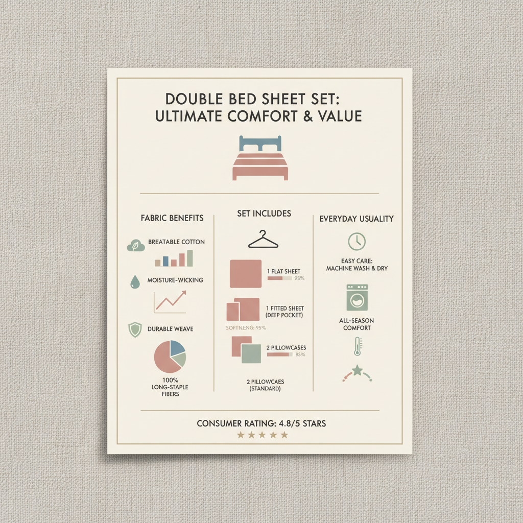 Investing in Comfort and Wellbeing with a Quality double bed sheet set