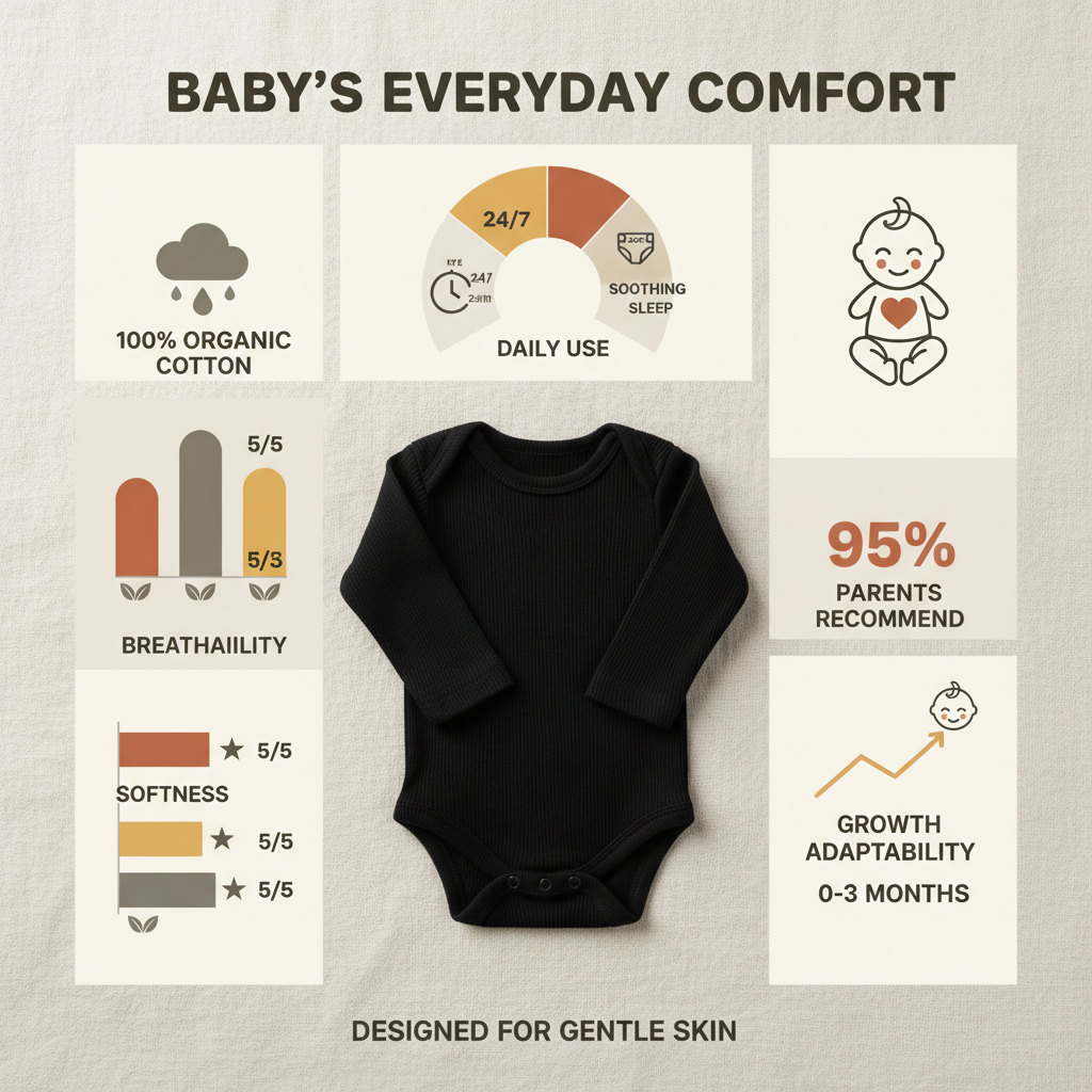 black long sleeve newborn onesie