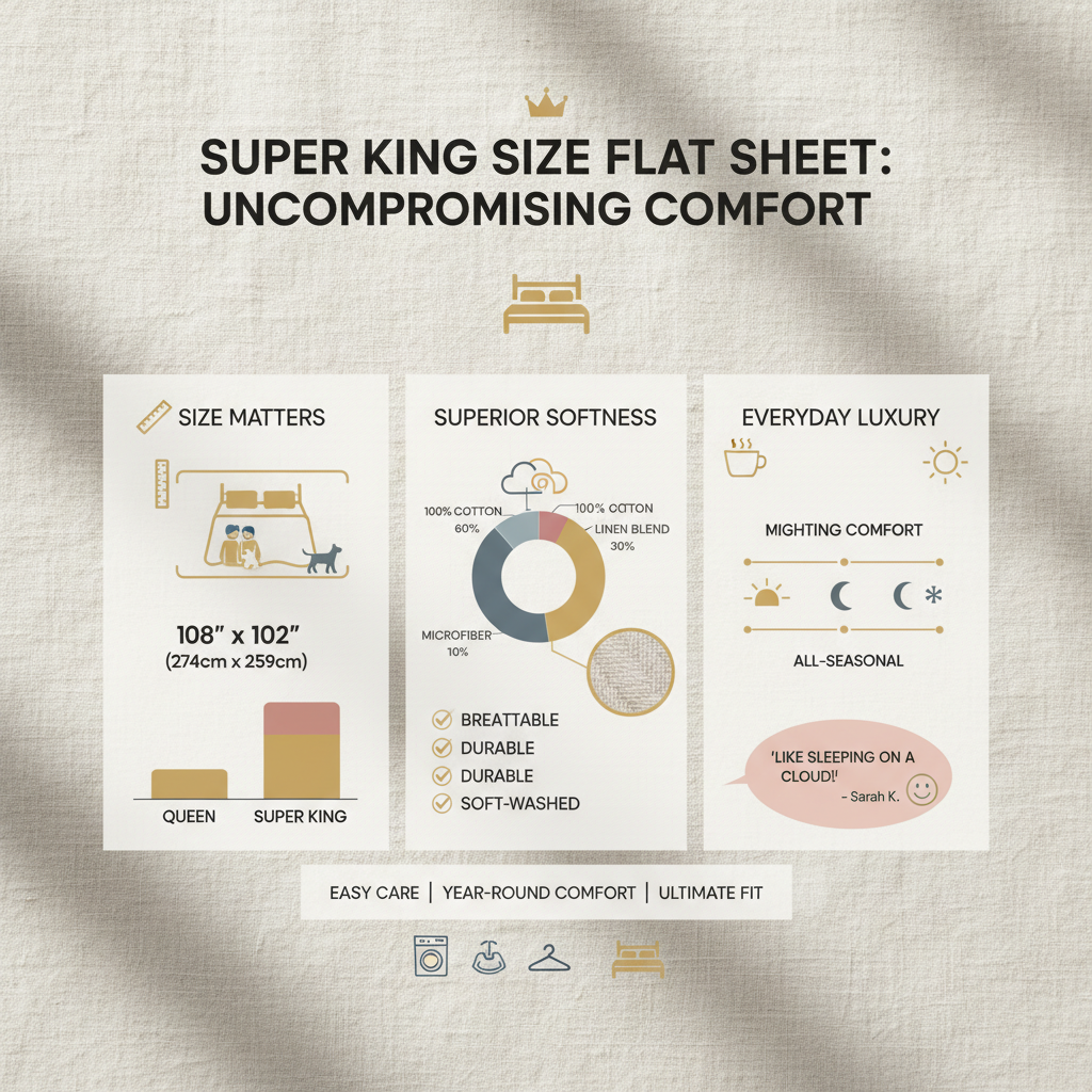 super king size flat sheet