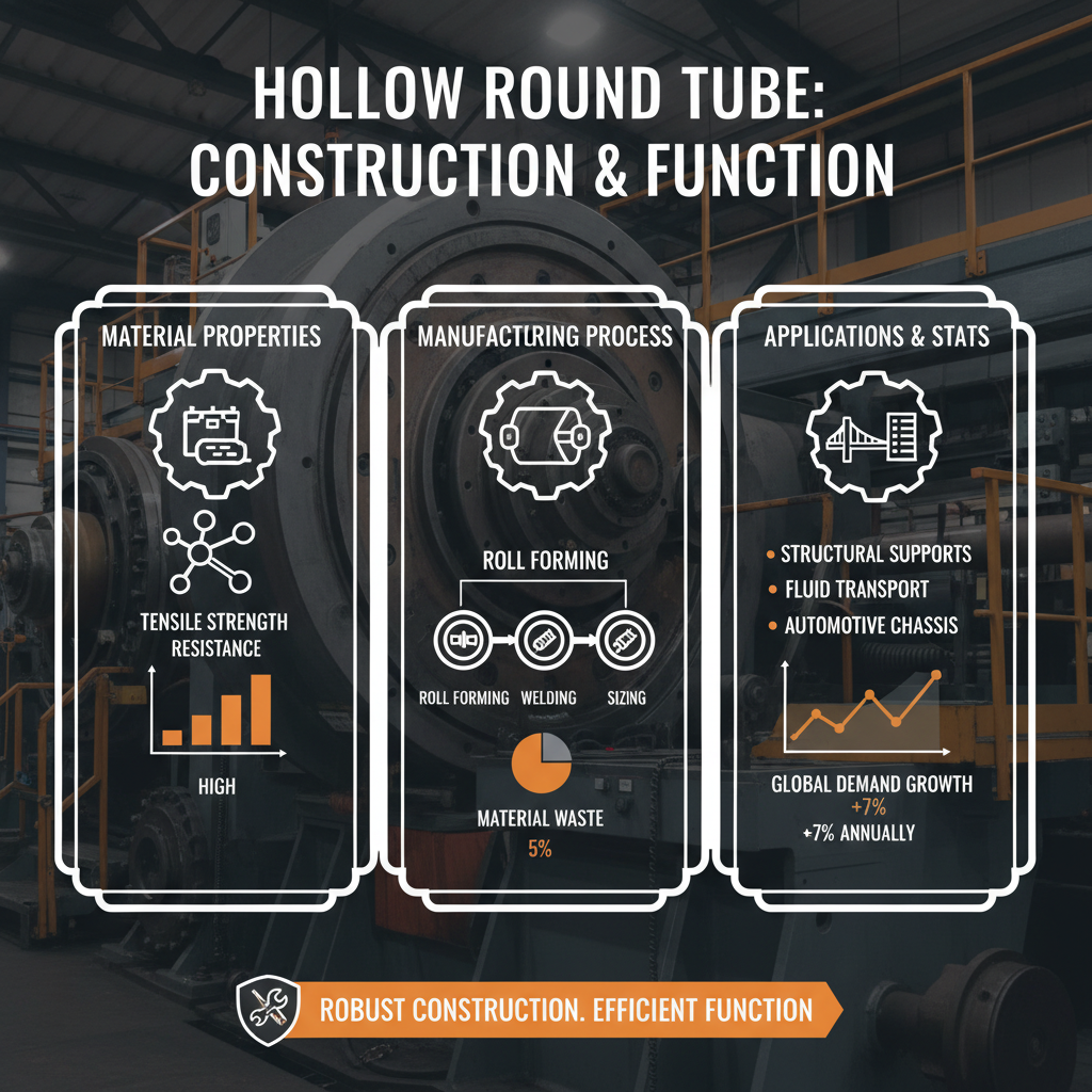 hollow round tube
