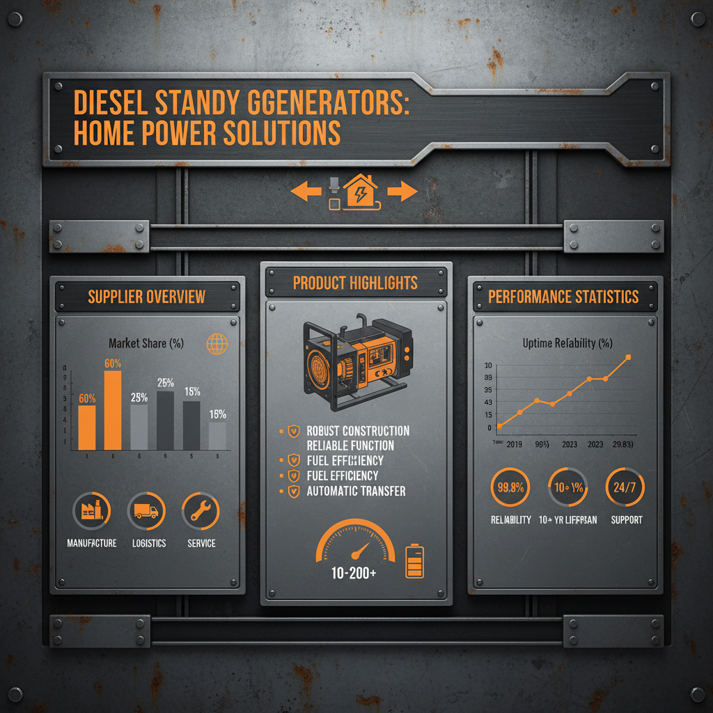 diesel standby generator home Supplier