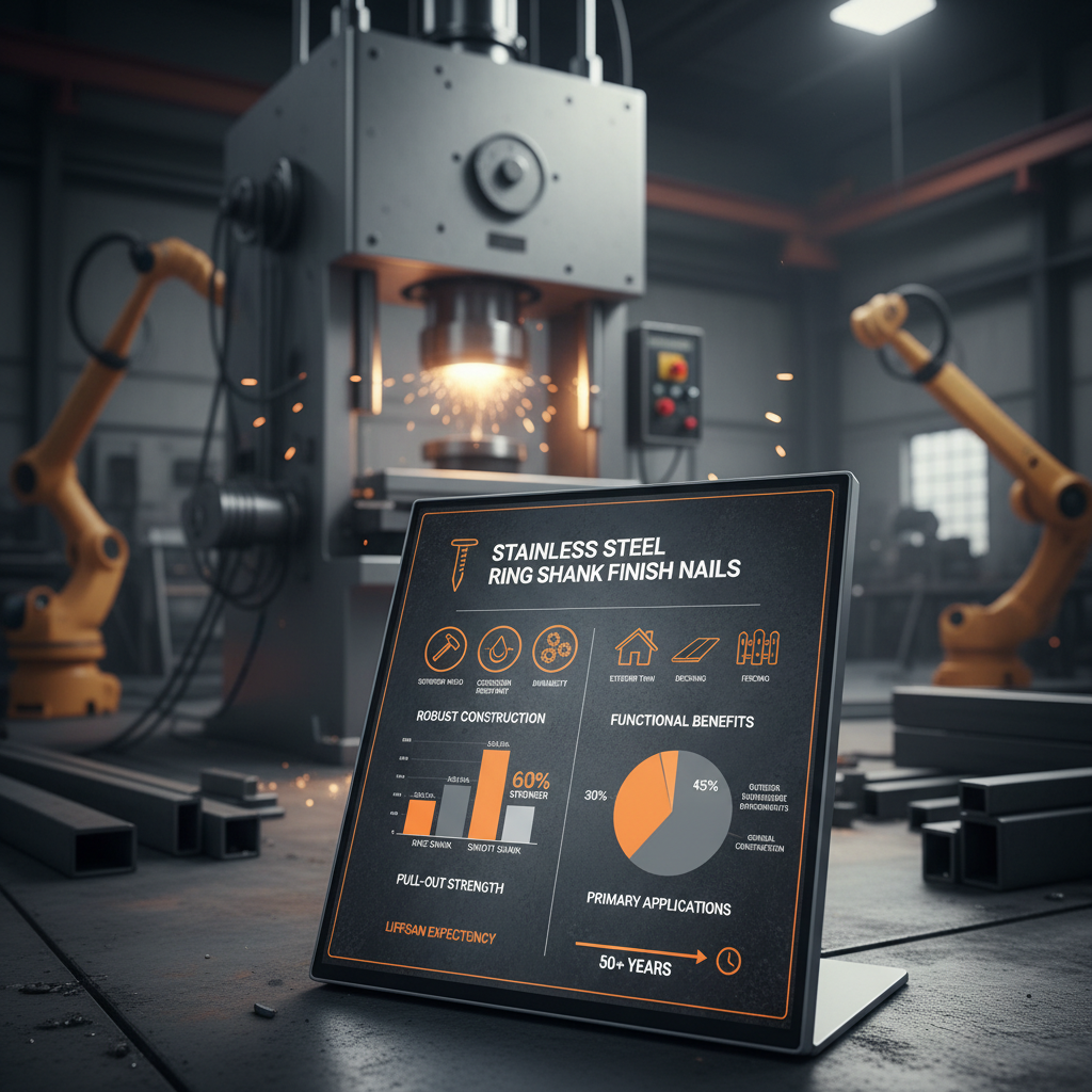 Superior Stainless Steel Ring Shank Finish Nails for Durable Fastening Solutions
