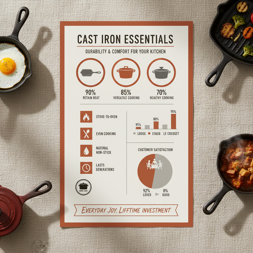 Explore Durable and Versatile cast iron dishes for sale for Modern Kitchens