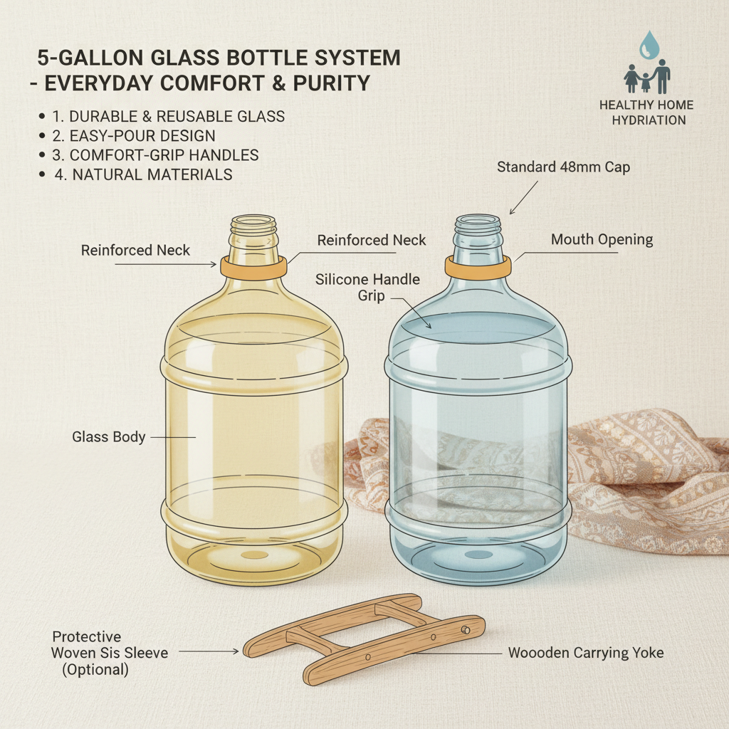 Discover Premium 5 gallon glass bottles for sale for Diverse Industrial Needs