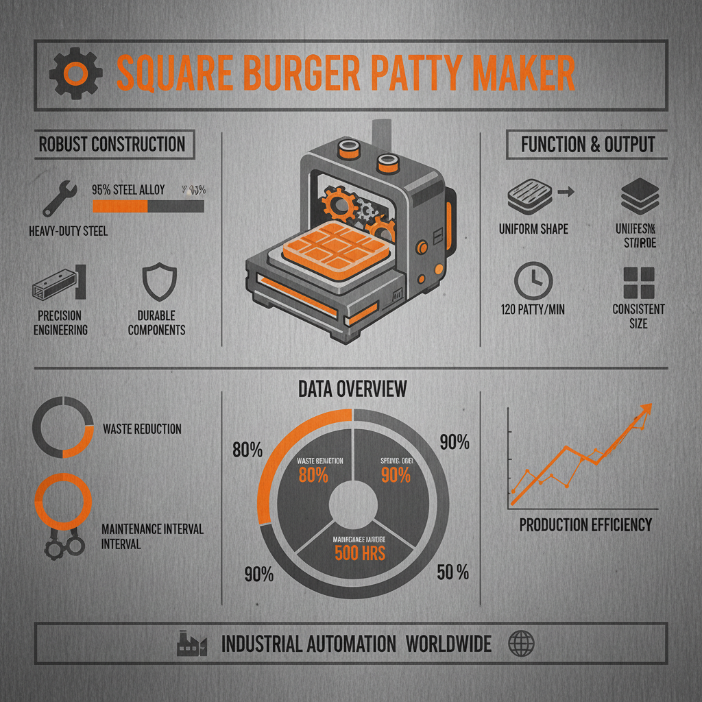 Advancing Food Production with the Efficient Square Burger Patty Maker