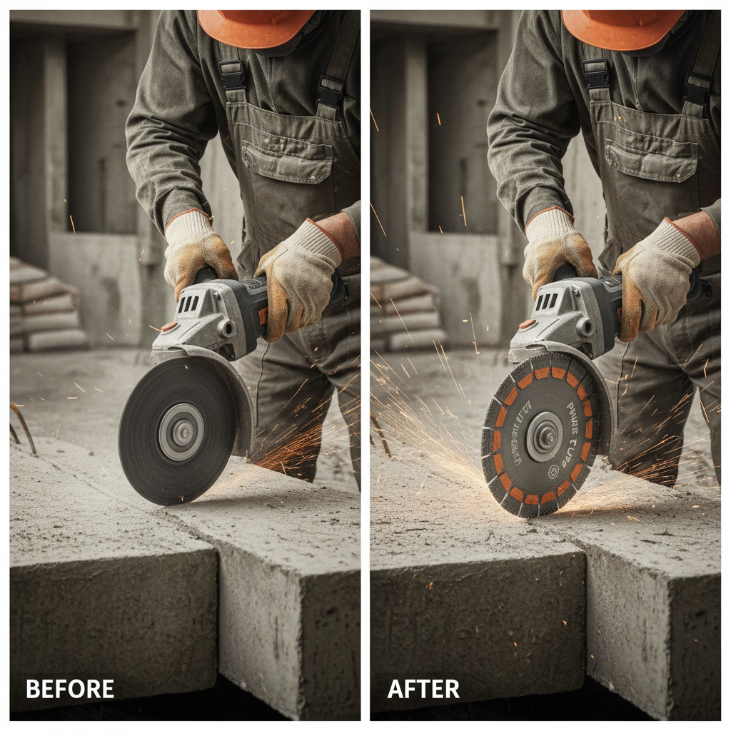 High Performance Cement Cutting Blade for Grinder Solutions and Applications