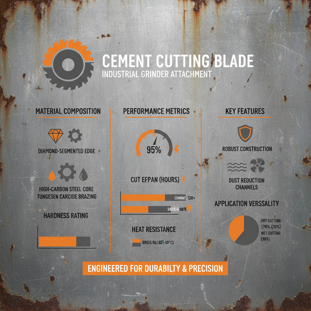 High Performance Cement Cutting Blade for Grinder Solutions and Applications