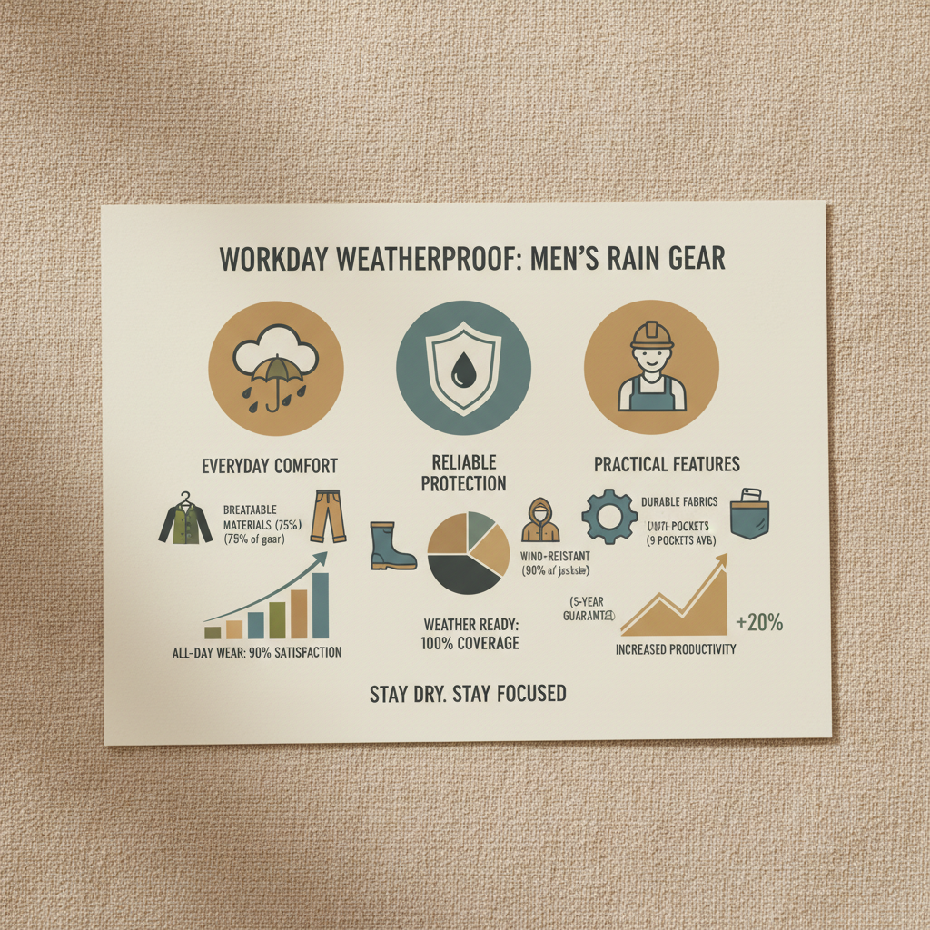 Essential Men's Rain Gear for Work Ensuring Safety and Productivity