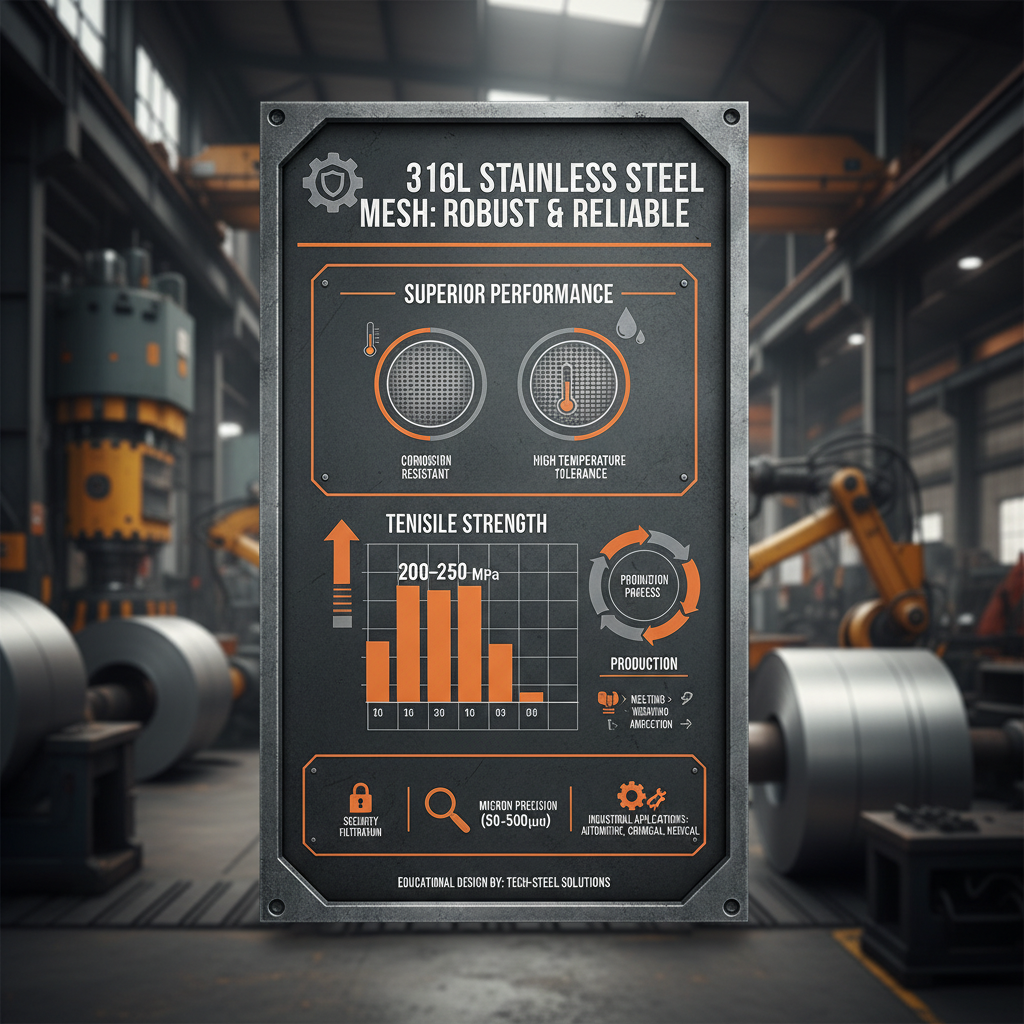 Superior 316l Stainless Steel Mesh for Diverse Industrial Applications