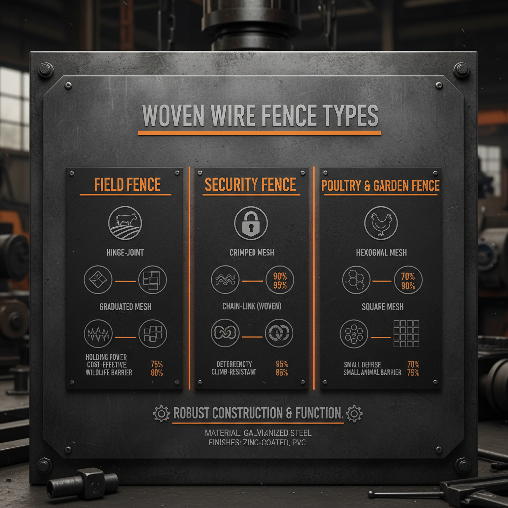 Comprehensive Guide to Types of Woven Wire Fence for Security and Agriculture