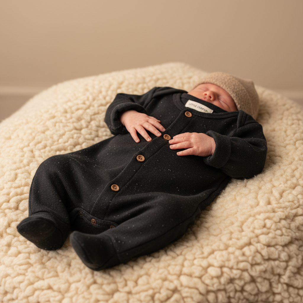 black newborn onesie