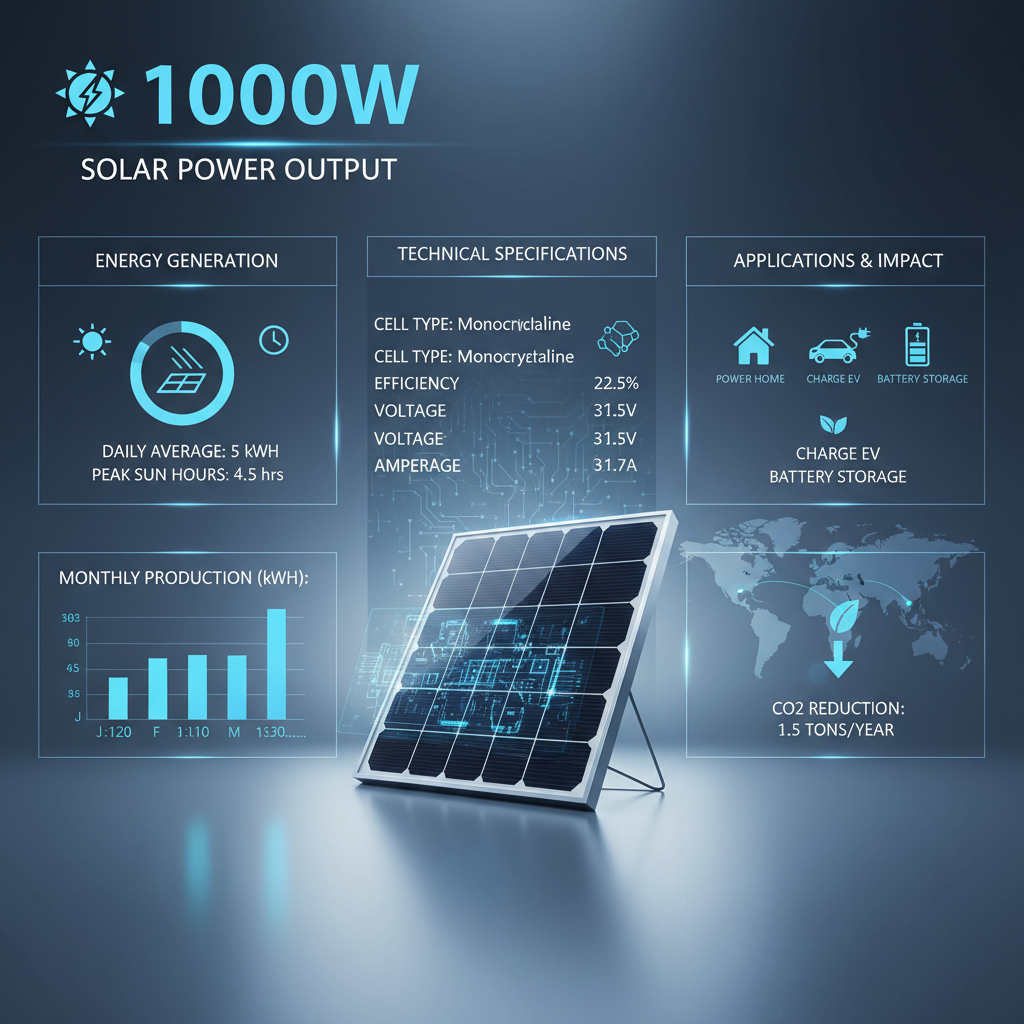 1000 watt solar panel